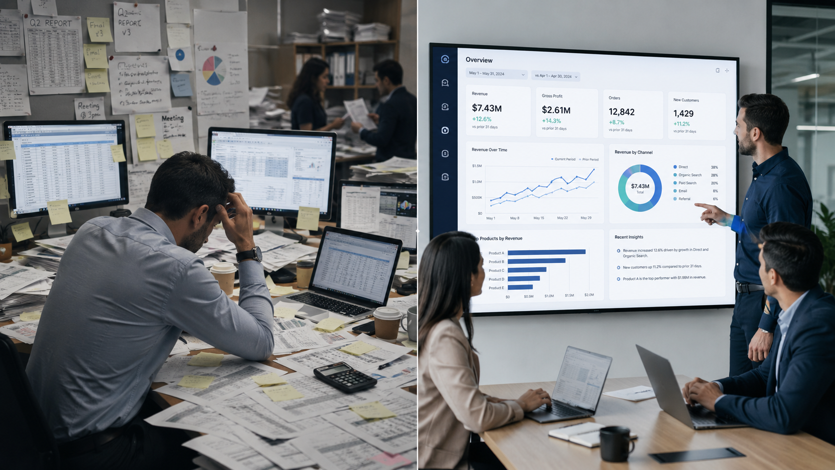Información y reportes empresariales